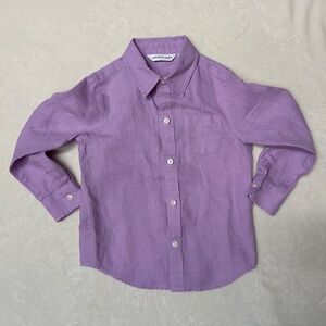Janie and Jack Kids Lavender Lilac Button-Up 3T Shirt